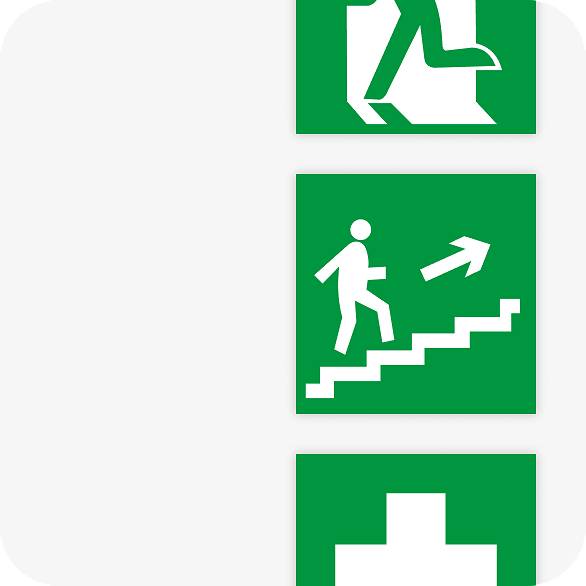 Эвакуационные знаки и знаки медицинского назначения