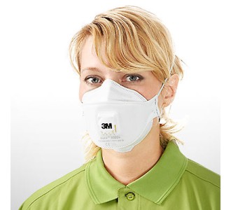 Противоаэрозольные полумаски фильтрующие (респираторы) трехпанельные серии 3M™ Aura 9300+