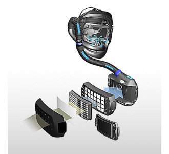 Сварочный щиток 3M™ Speedglas®&nbsp;9000 с&nbsp;блоком подачи очищенного воздуха 3M™&nbsp;Adflo™