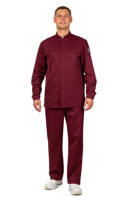 Куртка мужская летняя «Ультра» бордовая, ХАССП