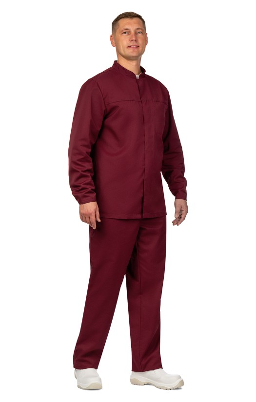 Куртка мужская летняя «Ультра» бордовая, ХАССП