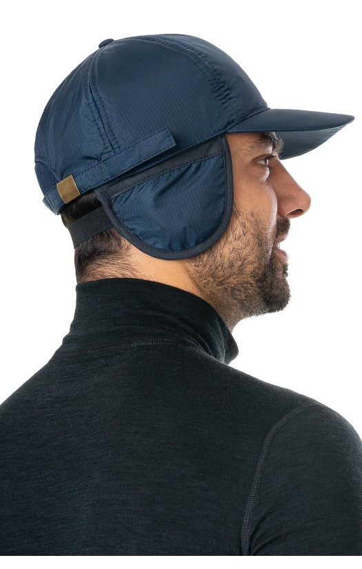 Кепи-бейсболка утепленная синяя