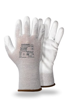 Перчатки защитные ANTISTATIC (Антистатик) с&nbsp;полиуретановым покрытием