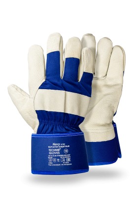 Перчатки NAVY (Нэви) утепленные комбинированные со&nbsp;свиной кожей