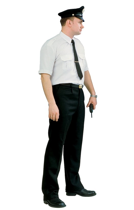 Сорочка мужская белая, короткий рукав