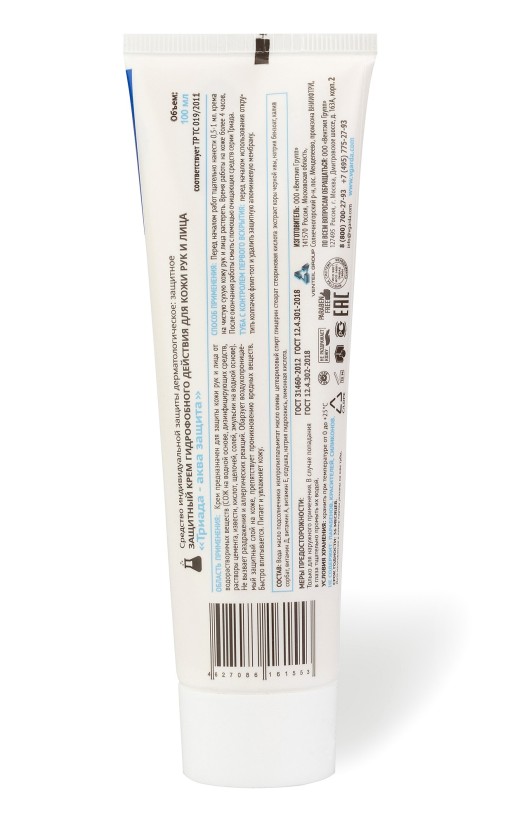 «Триада Аква защита» крем защитный гидрофобного действия для кожи рук и&amp;nbsp;лица (100&amp;nbsp;мл)