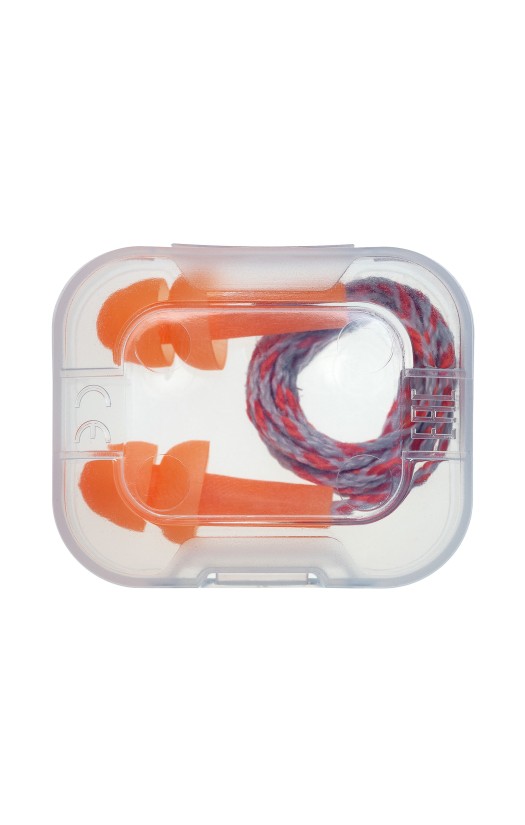 Вкладыши (беруши) противошумные многоразовые UVEX «Виспер» (2111237) со шнурком, в индивидуальном контейнере, 23 дБ