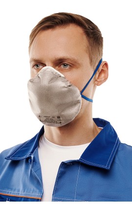 Полумаска фильтрующая (респиратор) противоаэрозольная «Алина-201» с дополнительной защитой от органических паров и озона