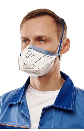 Полумаска фильтрующая (респиратор) противоаэрозольная (с клапаном выдоха) RK 6021