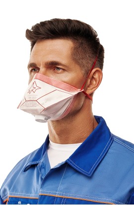 Полумаска фильтрующая (респиратор) противоаэрозольная (с клапаном выдоха) RK 6031