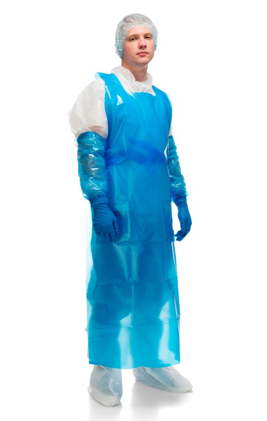 Фартук HACCPER Evatex, 150х83 см, 200 мкм, цвет синий (730215)