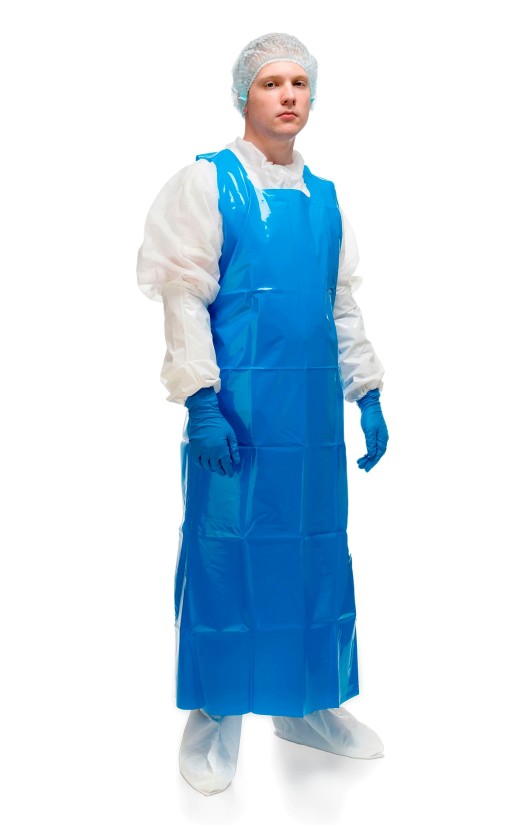 Фартук HACCPER Uretex 150х83 см, 150 мкм, цвет синий (950100)
