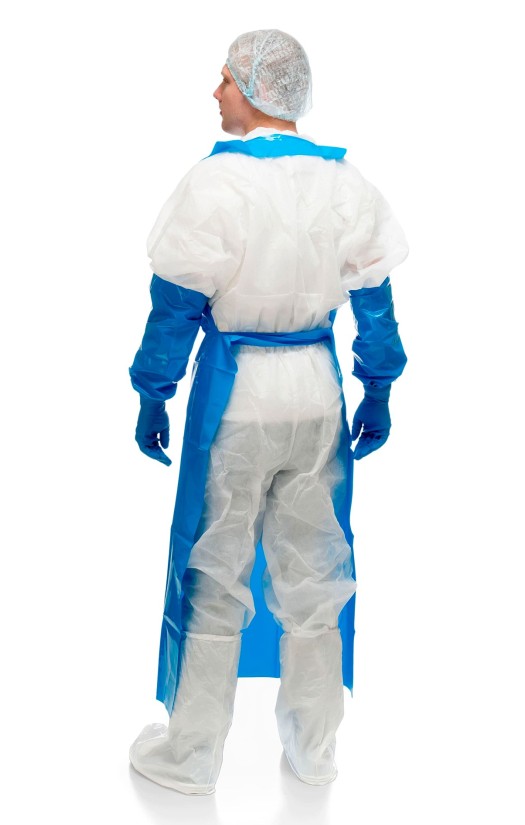 Фартук HACCPER Uretex 150х83 см, 150 мкм, цвет синий (950100)