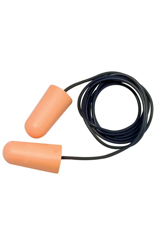 Вкладыши (беруши) противошумные одноразовые UVEX «Икс-Фит Пич» (2112205) со шнурком, в индивидуальной упаковке, 37 дБ