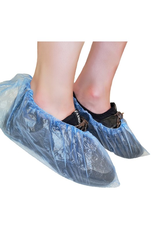 Бахилы одноразовые полиэтиленовые, гладкие (арт. 0025С)