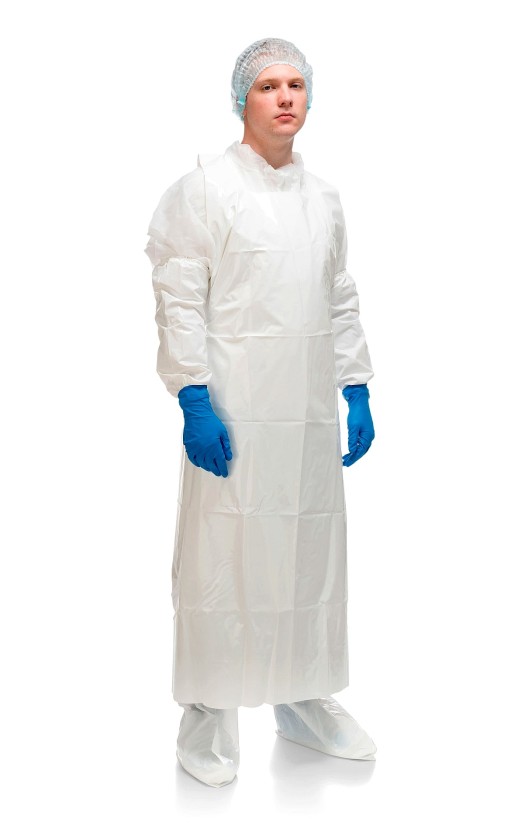 Фартук HACCPER Uretex 150х83см, 150мкм, белый (550110)