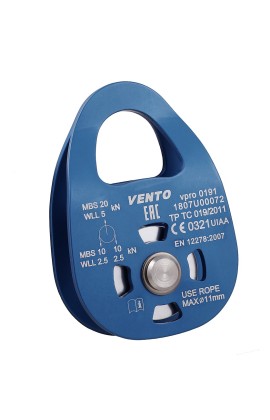 Блок-ролик одинарный Single, дюраль, с подшипником (vpro 0191)