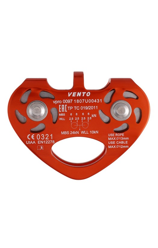 Блок-ролик парный Tandem, дюраль, с подшипником (vpro 0097)