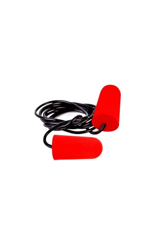 Вкладыши (беруши) противошумные одноразовые Jeta Safety «JEM21» со шнурком, в индивидуальной упаковке, 37 дБ