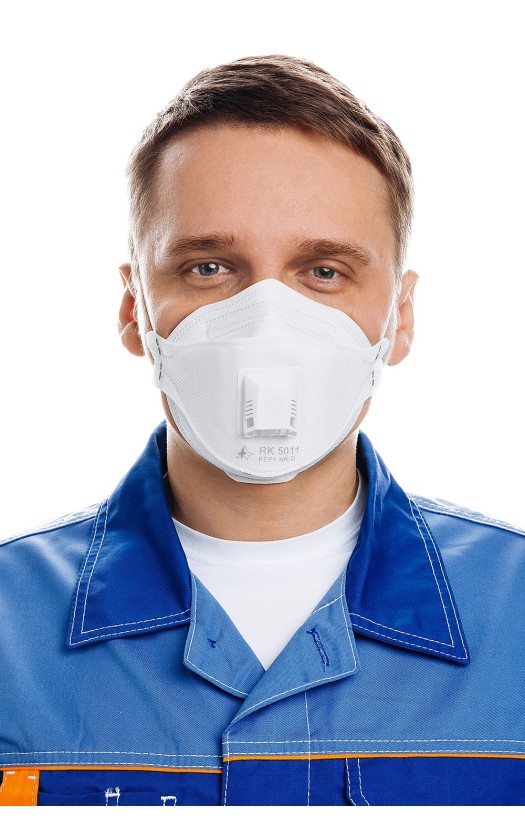 Полумаска фильтрующая RK 5011 (класс защиты FFP1) с клапаном выдоха