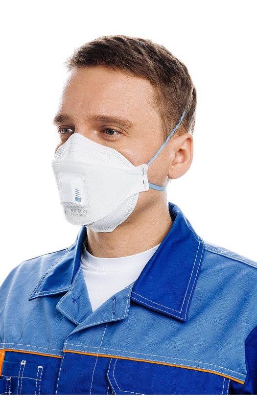 Полумаска фильтрующая RK 5021 (класс защиты FFP2) с клапаном выдоха