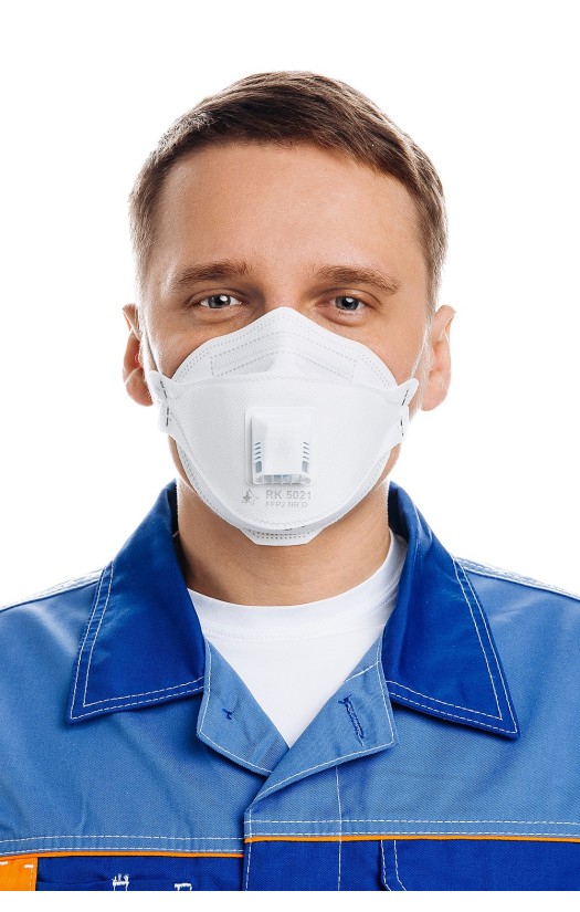 Полумаска фильтрующая RK 5021 (класс защиты FFP2) с клапаном выдоха