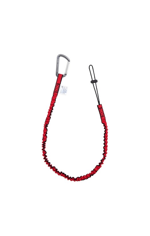 Строп эластичный одинарный с петлей для крепления инструмента (до 10 кг) с карабином «Мини» (vnt 277 set 1229)