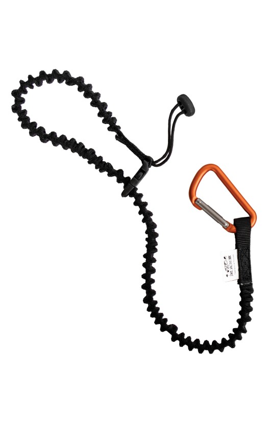 Строп эластичный регулируемый с петлей для крепления инструмента (до 10 кг) с карабином «Мини» (vnt 284 set 1229)