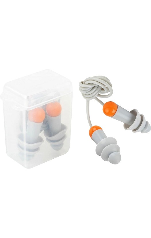 Вкладыши (беруши) противошумные многоразовые Jeta Safety «JEM31 Sonido Max» (Сонидо Макс) со шнурком, в индивидуальной упаковке, 33 дБ