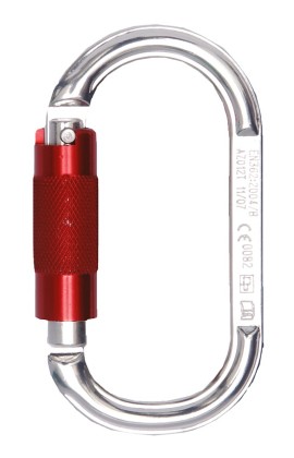 Карабин овальный автомат алюминиевый AZ 012T