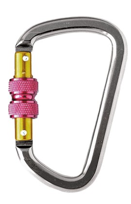 Карабин грушевидный винтовой алюминиевый AZ 014