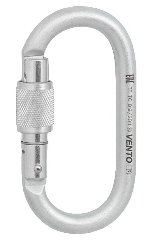 Карабин «Стальной Овал» с муфтой keylock (vnt 1013) (класс В)