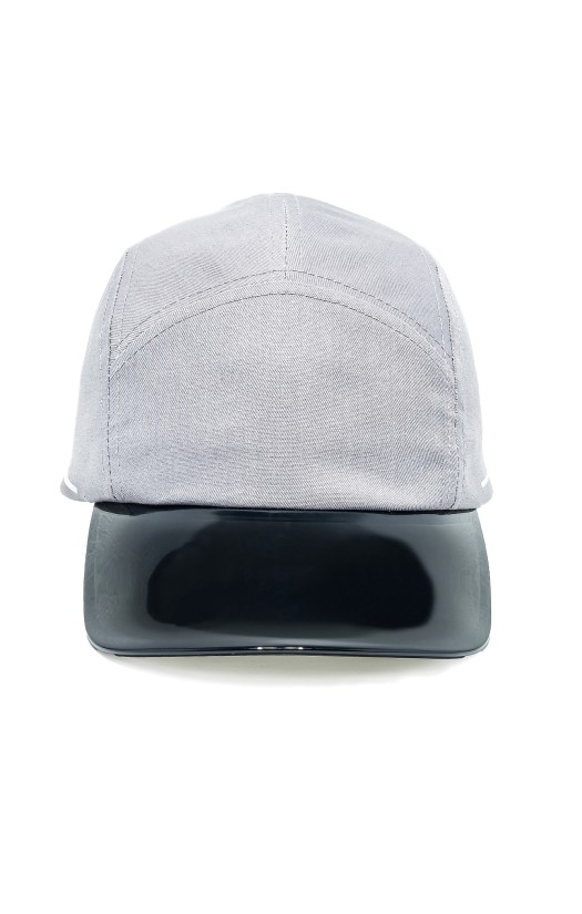 Каскетка защитная Стальной Барс серая с прозрачно-серым козырьком 65 мм (92311)