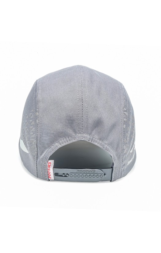 Каскетка защитная Стальной Барс серая с прозрачно-серым козырьком 65 мм (92311)