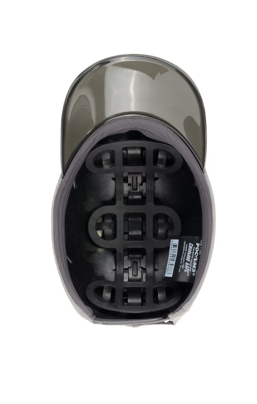 Каскетка защитная Стальной Барс серая с прозрачно-серым козырьком 65 мм (92311)