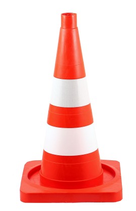 Конус сигнальный комбинированный 510 мм, квадратное основание