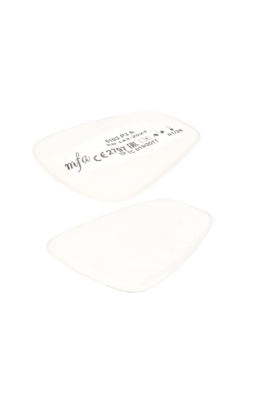 Фильтр противоаэрозольный (предфильтр) MFA, модель 6103 (класс защиты P3 R), (пара)