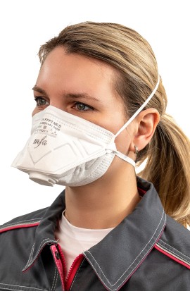 Полумаска фильтрующая MFA, модель A-167V (класс защиты FFP1) с клапаном выдоха