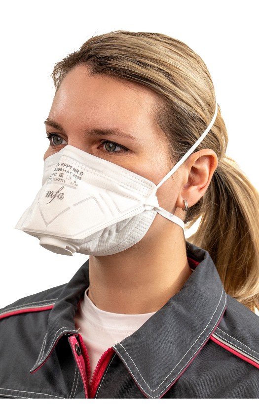 Полумаска фильтрующая MFA, модель A-167V (класс защиты FFP1) с клапаном выдоха