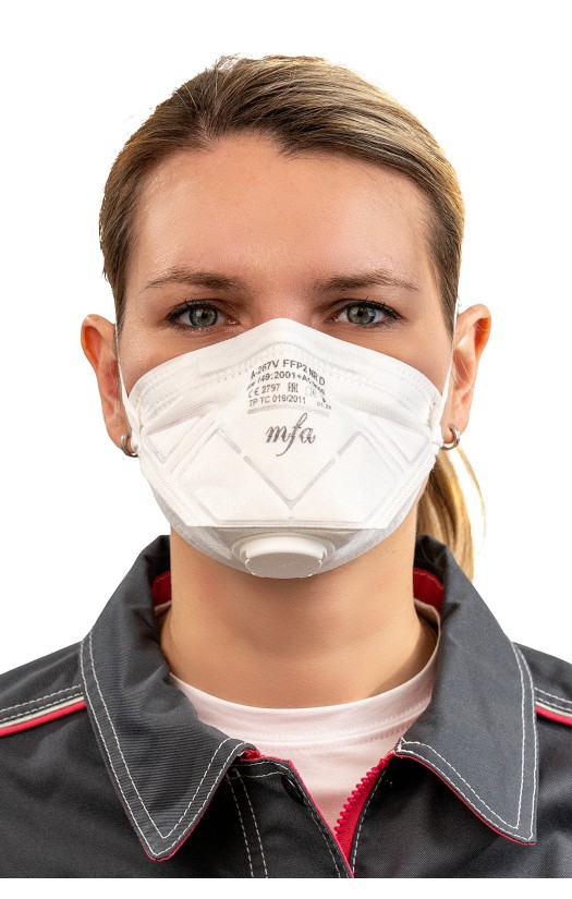 Полумаска фильтрующая MFA, модель A-267V (класс защиты FFP2) с клапаном выдоха