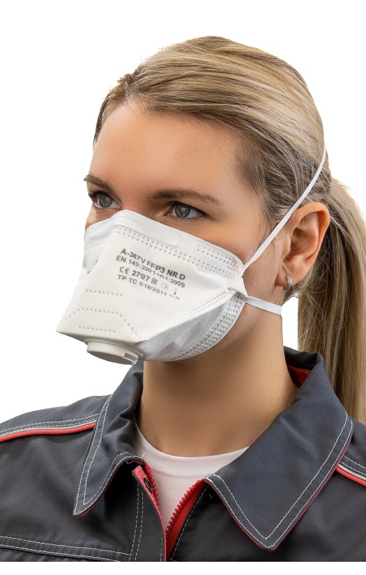 Полумаска фильтрующая MFA, модель A-367V (класс защиты FFP3 с клапаном выдоха)