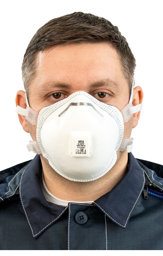 Полумаска фильтрующая MFA, модель D-267V (класс защиты FFP2 с клапаном выдоха)