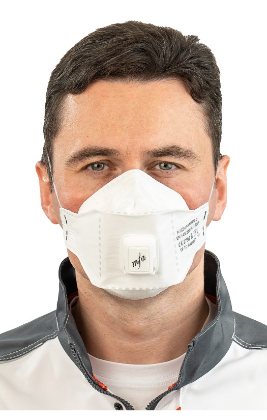 Полумаска фильтрующая MFA, модель P-167V (класс защиты FFP1 с клапаном выдоха)