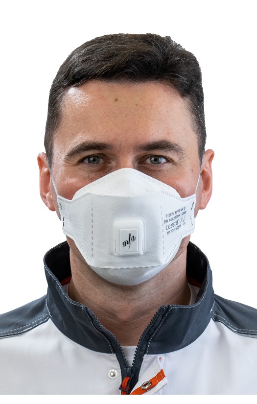 Полумаска фильтрующая MFA, модель P-267V (класс защиты FFP2 с клапаном выдоха)