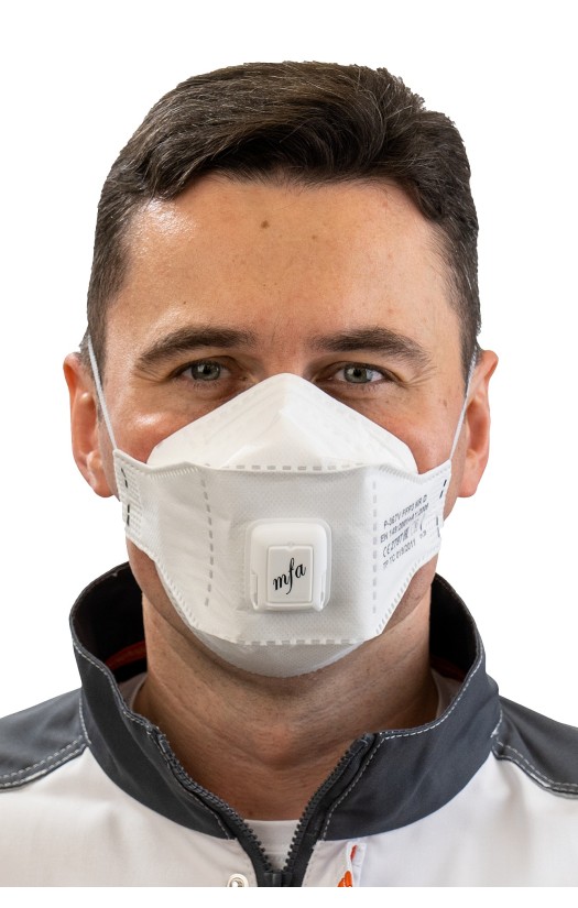 Полумаска фильтрующая MFA, модель P-367V (класс защиты FFP3 с клапаном выдоха)