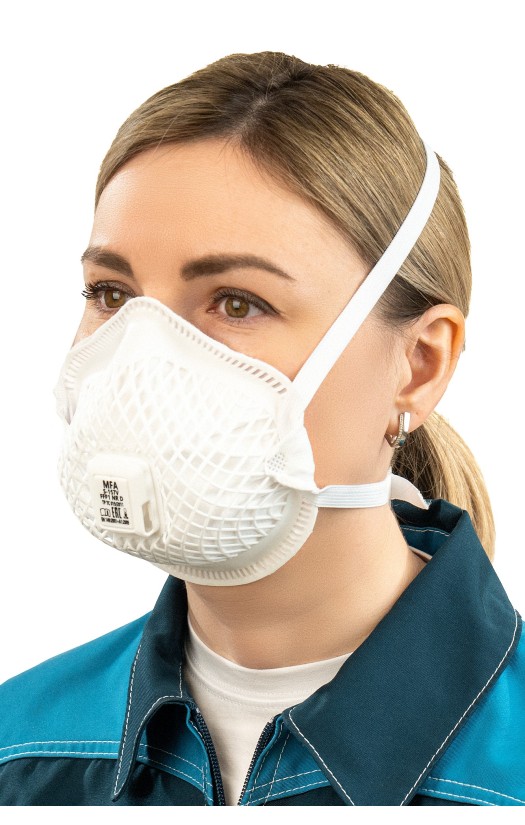 Полумаска фильтрующая MFA, модель S-167V (класс защиты FFP1 с клапаном выдоха)