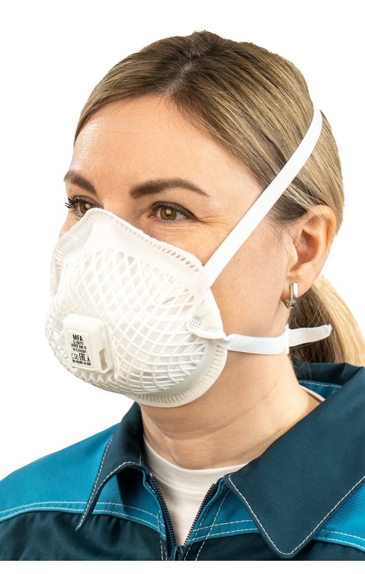 Полумаска фильтрующая MFA, модель &lt;nobr&gt;S-267V&lt;/nobr&gt; (класс защиты FFP2) с&amp;nbsp;клапаном выдоха