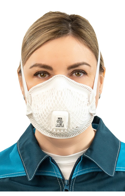 Полумаска фильтрующая MFA, модель &lt;nobr&gt;S-267V&lt;/nobr&gt; (класс защиты FFP2) с&amp;nbsp;клапаном выдоха