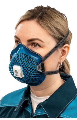 Полумаска фильтрующая MFA, модель S-267V-AC Acid (класс защиты FFP2) с клапаном выдоха, с угольным фильтром