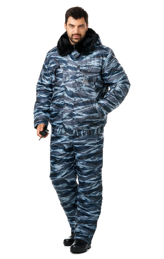 Куртка мужская зимняя камуфлированная «Секьюрити»